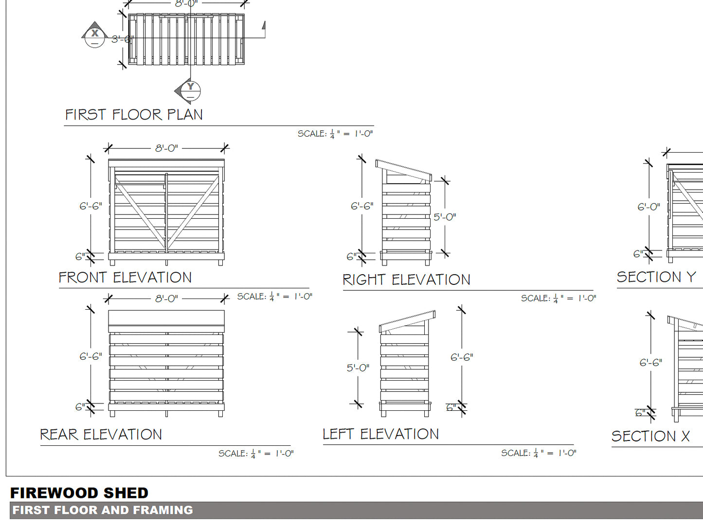 Firewood Shed Plans