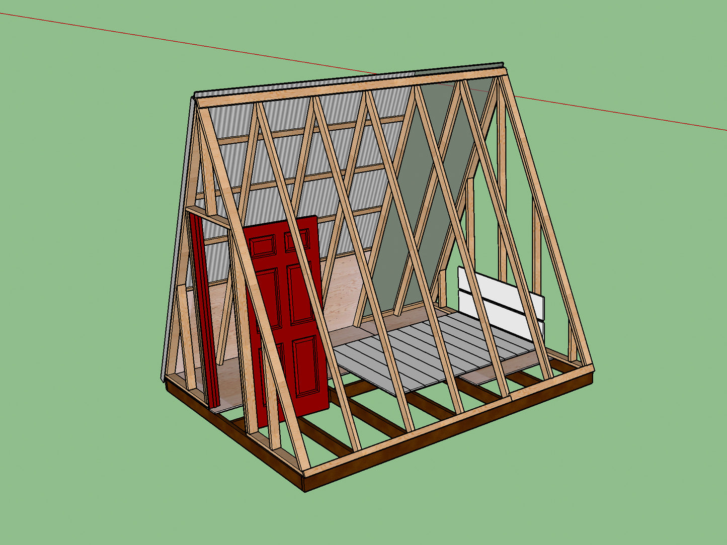 Micro A-Frame Cabin Plans