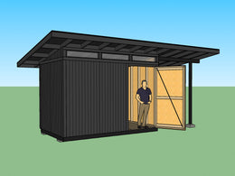 Modern Shed Plans - 8X12, 10X12, 8X20 feet – elevated spaces