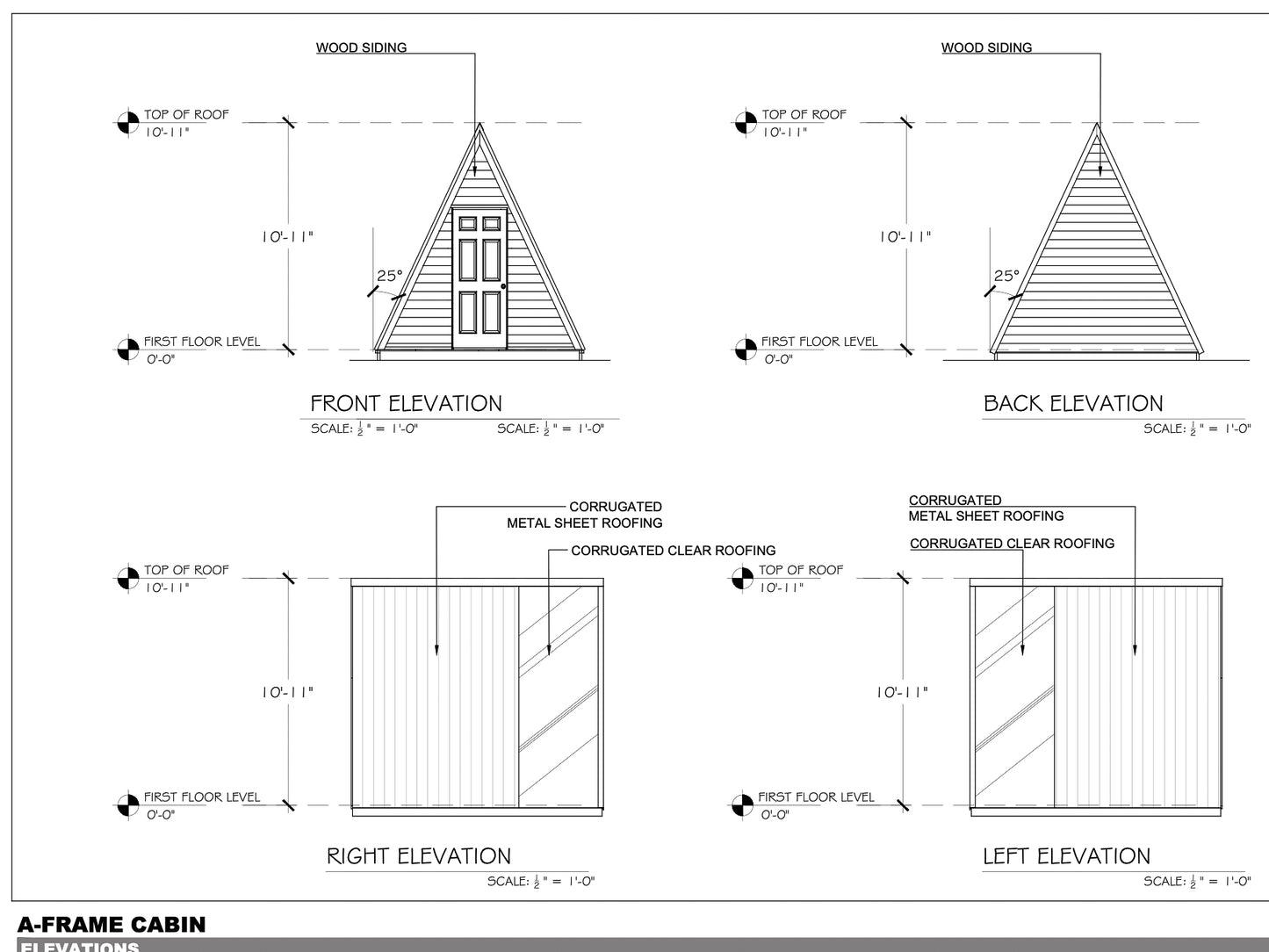 Micro A-Frame Cabin Plans