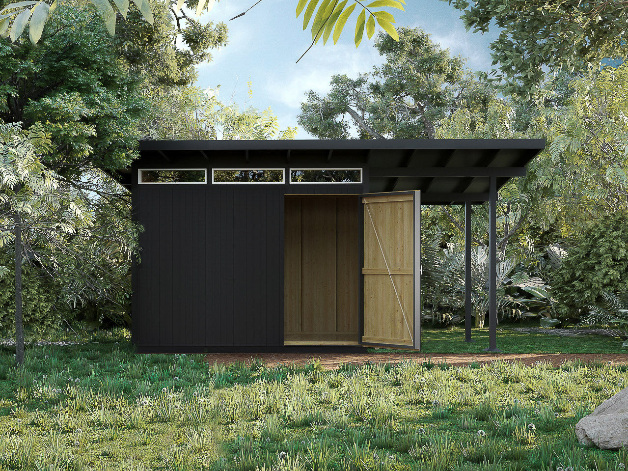 Modern Shed Plans - 8X12, 10X12, 8X20 feet